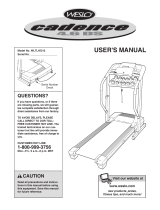 Weslo Cadence 4.6 Ds Treadmill User manual