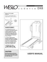 Weslo Cadence Dx8 User manual