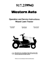 Western Auto AYP7167A79 Owner's manual