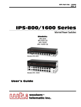 Western Telematic IPS-800-CE User manual
