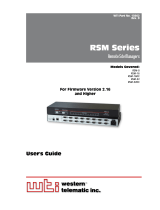 Western Telematic RSM-8 User manual