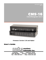 Western Telematic Switch CMS-16 User manual