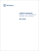 Westinghouse VR-2418 User manual