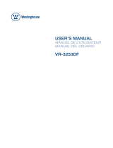 Westinghouse VR-3250DF User guide