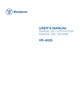 Westinghouse VR-4025 User manual