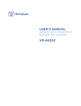 Westinghouse VR-6025Z User manual