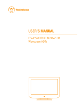 Westinghouse LTV27W6 User manual