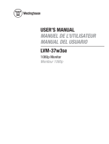 Westinghouse LVM-37w3se User manual