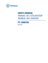 Westinghouse PT-16H610S User manual