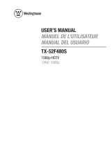 Westinghouse TX-52F480S User manual