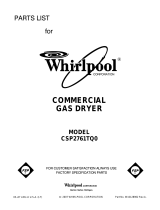 Whirlpool CSP2761TQ User manual
