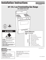 Whirlpool Freestanding Gas Range User manual