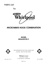 Whirlpool MH6600XM2 User manual