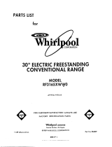 Whirlpool RF3165XWWO User manual