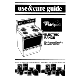 Whirlpool RF350PXP User manual