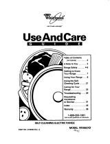 Whirlpool RF3663XD User manual