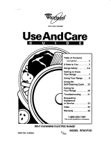 Whirlpool RF367PXD User manual