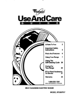 Whirlpool RF385PXY User manual