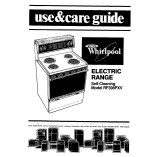 Whirlpool RF398PXV User manual