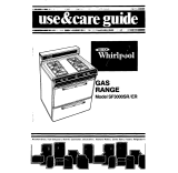 Whirlpool SF3000ER User manual