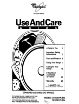 Whirlpool SF305BSW/EW User manual