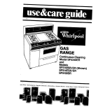 Whirlpool SF5340ER User manual