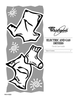 Whirlpool Top-Load Dryer User manual