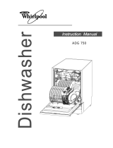 Whirlpool Dishwasher ADG 750 User manual