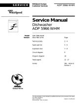 Whirlpool Dishwasher ADP 5966 WHM User manual