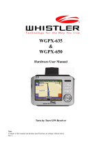 Whistler WGPX-635 User manual