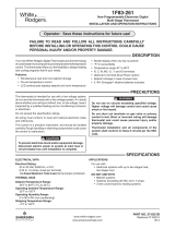 White Rodgers 1F83-261 Installation and Operation Instructions