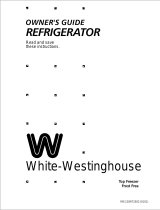 White-Westinghouse Top Freezer User manual