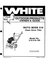 White Roto Boss 210-310-190 User manual