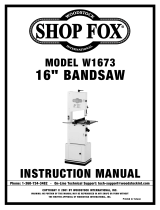Grizzly W1673 User manual