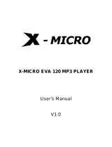 X-Micro XMP3A-F1G User manual