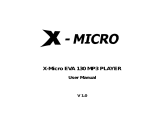 X-Micro XMP3G-F2G User manual
