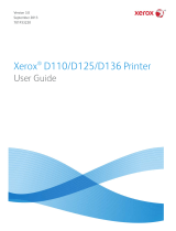 Xerox D136 and D136 User manual