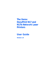 Xerox DocuPrint N17 User manual