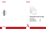 Xerox FaxCentre F116 User manual