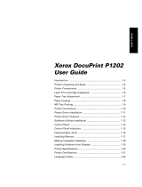 Xerox DocuPrint P1202 User manual