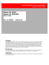 Xerox Printer FS 3270 User manual
