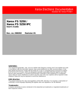 Xerox FS 5250 User manual
