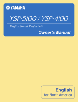 Yamaha YSP-4100BL User manual
