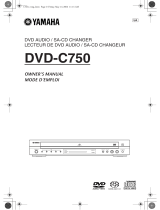 Yamaha DVD-C750 Owner's manual