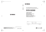 Yamaha DVD-S2500 User manual