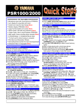 Yamaha PSR1000/2000 User manual
