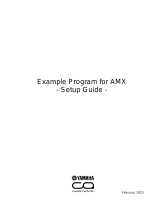 Yamaha Example Programs (AMX) - Setup Guide Installation guide