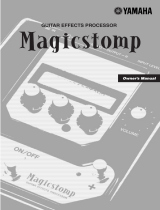 Yamaha MAgicstomp Guitar Effects Professor User manual