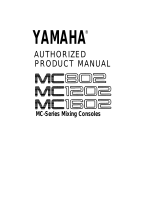 Yamaha MC1602 User manual