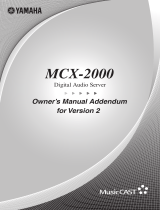 Yamaha MusicCAST MCX-2000 User manual